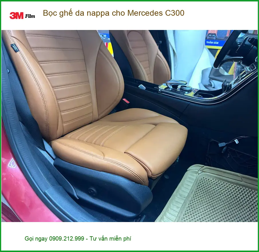 Anh Tấn bọc ghế da nappa cho Mercedes C300 để nâng tầm nội thất tại Quận Tân Bình ảnh thực tế 2