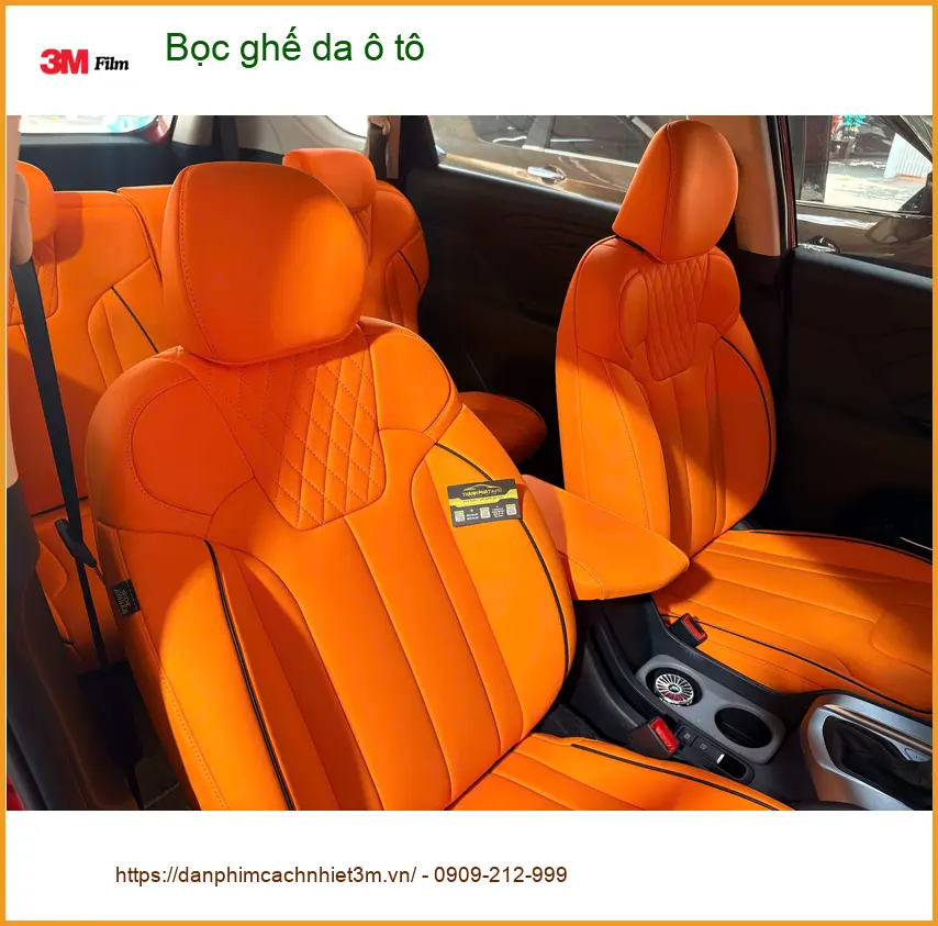Chị Thảo bọc ghế da ô tô Hyundai Accent tại Quận Tân Phú để nội thất sang trọng hơn ảnh thực tế 2