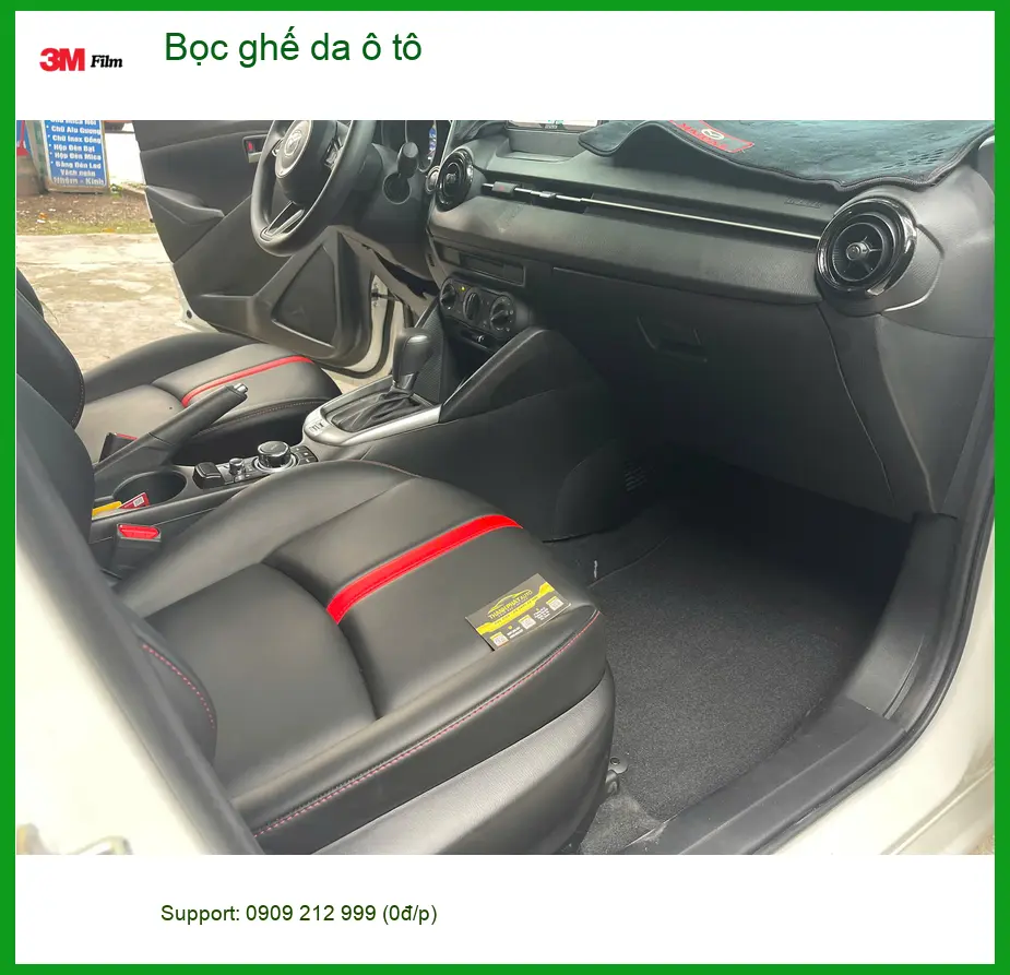 Cô Thu bọc ghế da ô tô cho Hyundai Accent tại Quận 9 tăng tính thẩm mỹ ảnh thực tế 4