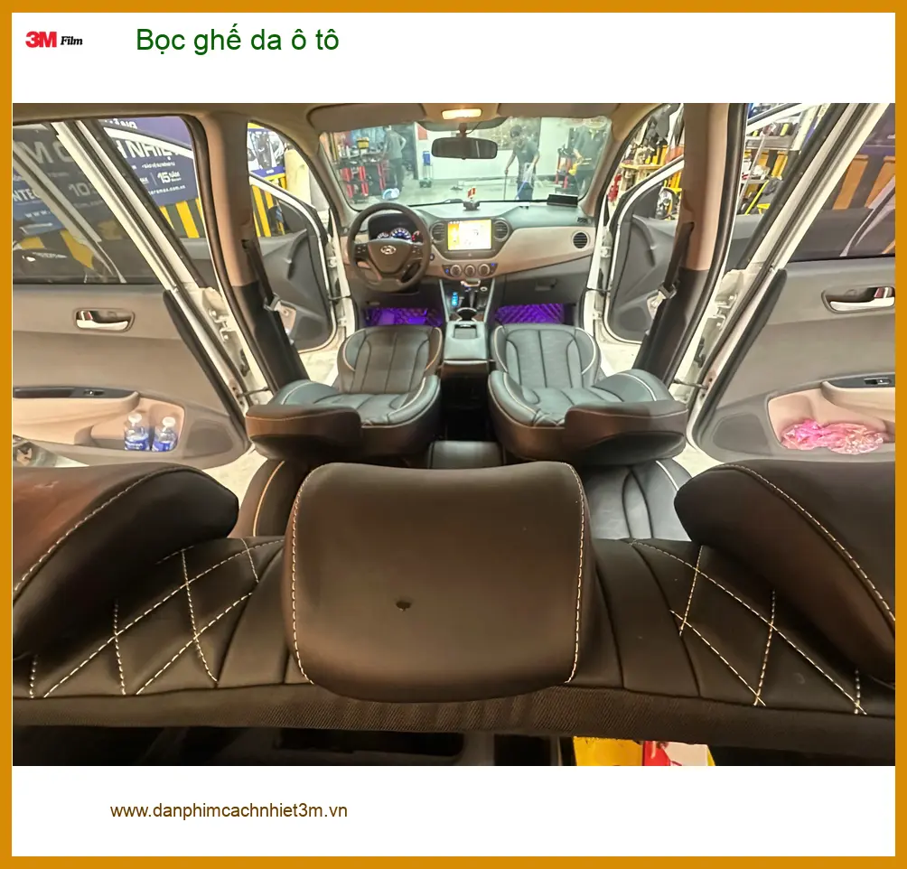 Anh Tùng bọc ghế da ô tô Hyundai Elantra tại Quận 1 để nội thất xe sang trọng và bền đẹp ảnh thực tế 2