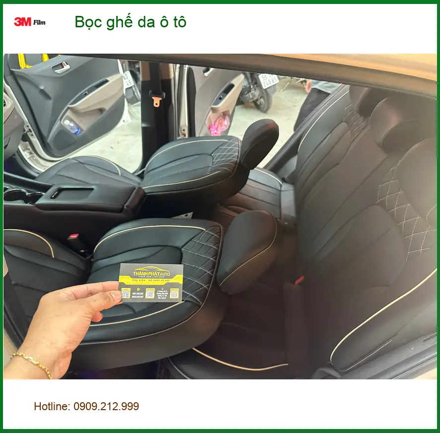 Anh Tùng bọc ghế da ô tô Hyundai Elantra tại Quận 1 để nội thất xe sang trọng và bền đẹp ảnh thực tế 5