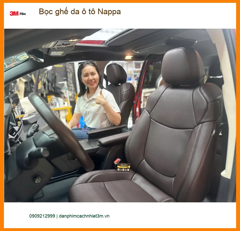 Anh Minh bọc ghế da ô tô Nappa cho Mazda CX-5 tại Quận 9 nội thất sang trọng. ảnh thực tế 4