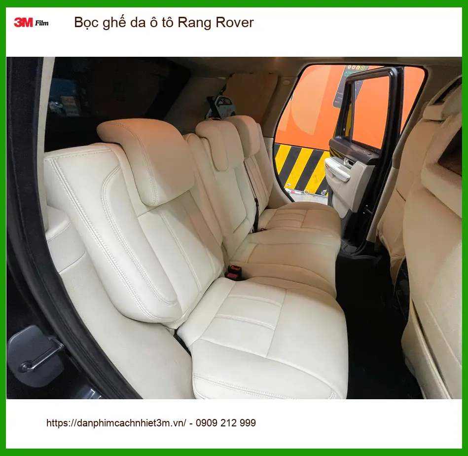 Chị Thảo bọc ghế da ô tô Rang Rover tại Quận 9 cho nội thất thêm sang trọng ảnh thực tế 3