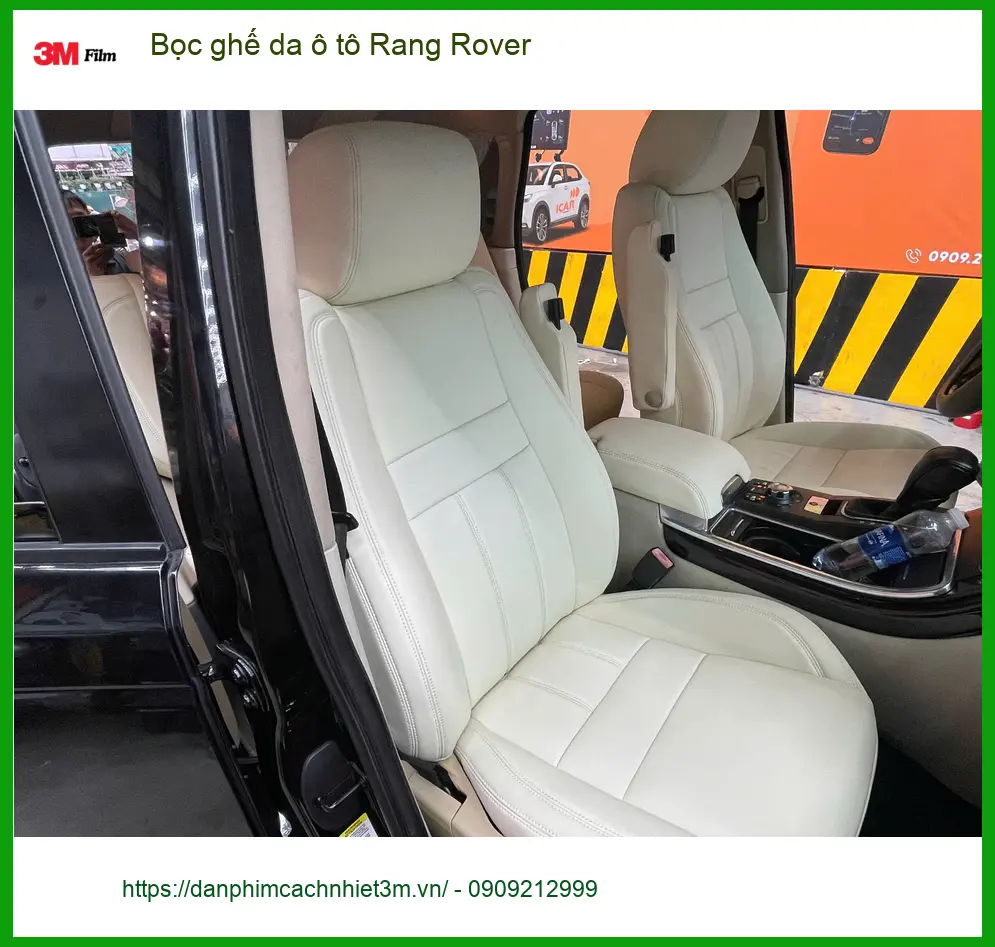 Chị Diệu bọc ghế da ô tô Rang Rover tại Quận 7 để nội thất sang trọng hơn ảnh thực tế 5