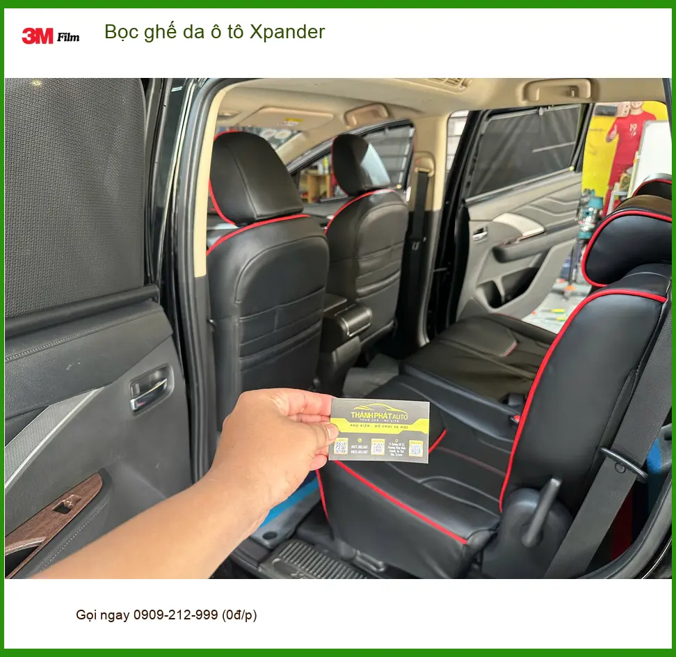 Chị Thảo bọc ghế da Xpander tại Hóc Môn cho nội thất sạch đẹp hơn ảnh thực tế 2