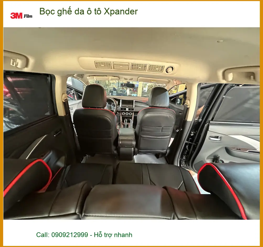 Chú Minh bọc ghế da ô tô Xpander tại Quận 12 vì ghế cũ xuống cấp