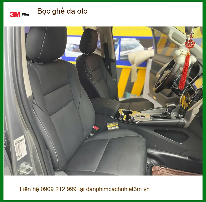 Anh Minh bọc ghế da ô tô Hyundai Accent tại Thủ Đức để nội thất mới và sang trọng hơn ảnh thực tế 3