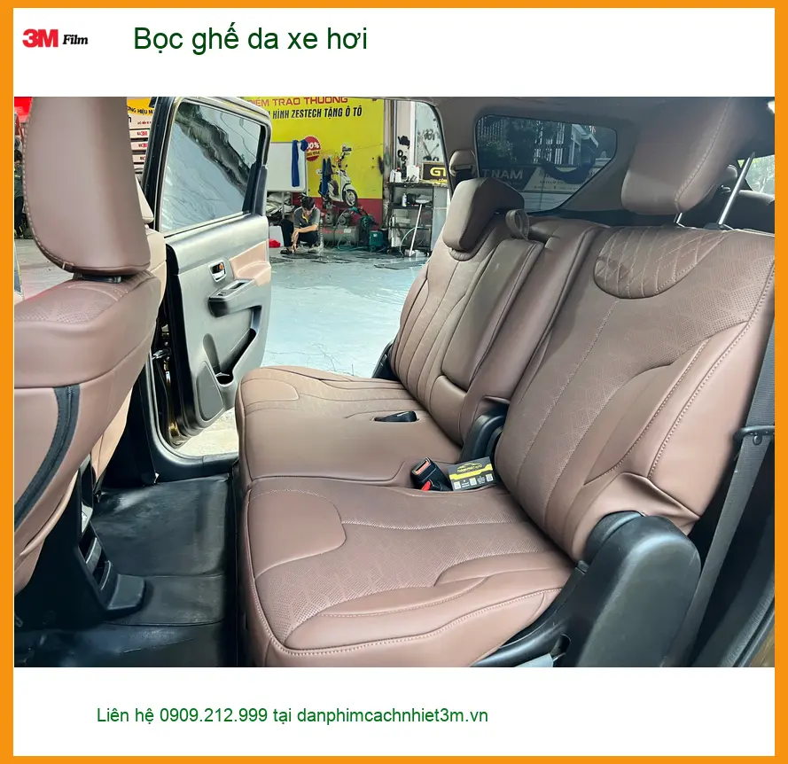 Anh Quang bọc ghế da xe hơi Toyota Vios Quận Gò Vấp, nội thất sang trọng hơn ảnh thực tế 3