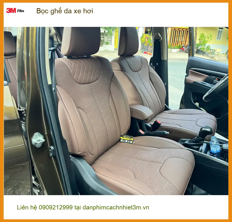 Anh Quang bọc ghế da xe hơi Toyota Vios Quận Gò Vấp, nội thất sang trọng hơn ảnh thực tế 5