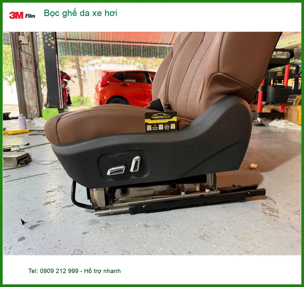 Anh Duy Khang bọc ghế da Hyundai Accent tại Củ Chi để nội thất xe luôn mới đẹp ảnh thực tế 2