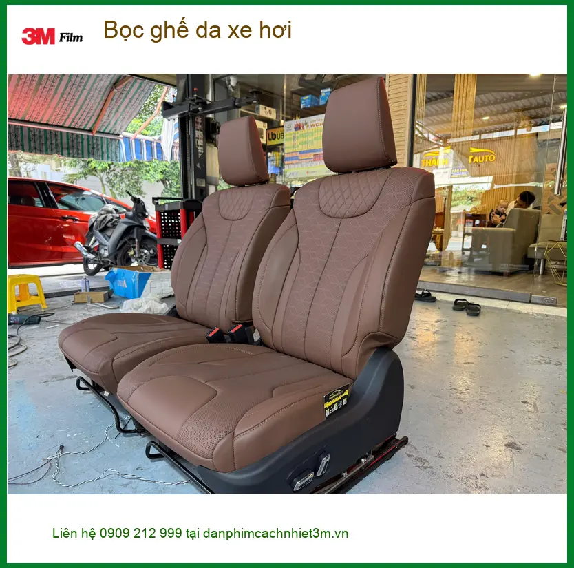 Anh Duy Khang bọc ghế da Hyundai Accent tại Củ Chi để nội thất xe luôn mới đẹp ảnh thực tế 4