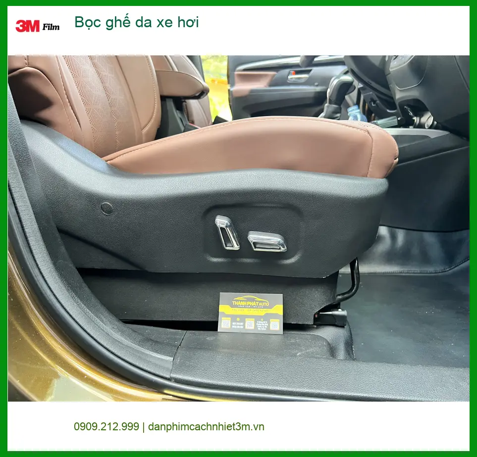 Chú Cường bọc ghế da Toyota Vios tại Hóc Môn làm mới nội thất xe ảnh thực tế 3
