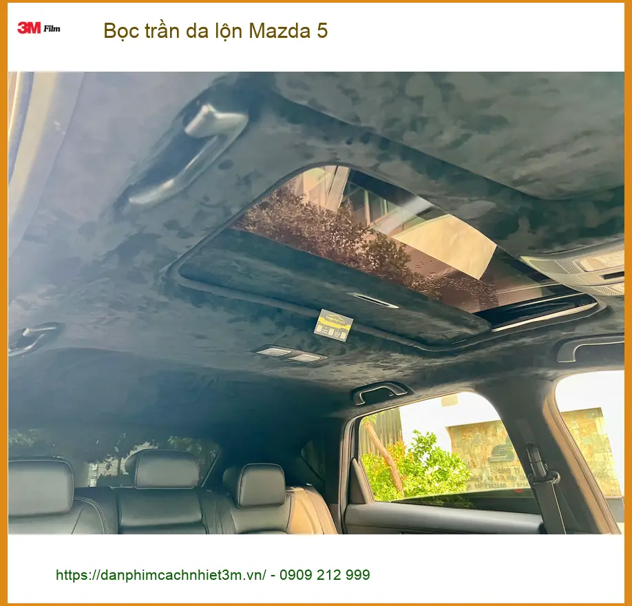 Chị Loan bọc trần da lộn Mazda 5 tại Quận 2 để nâng tầm không gian nội thất ảnh thực tế 4