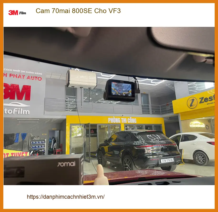 Chú Minh lắp camera 70mai 800SE cho VinFast VF3 tại Quận 7 để an tâm lái xe ảnh thực tế 2