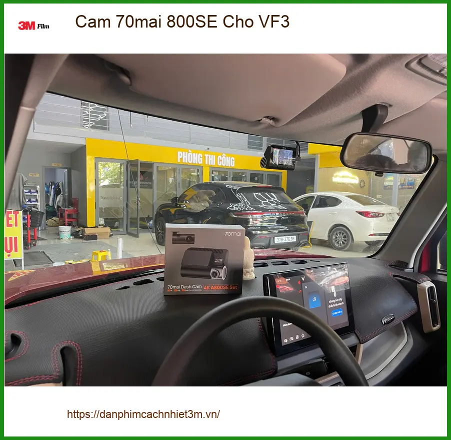 Anh Tấn lắp Cam 70mai 800SE cho VinFast VF3 tại Quận 6 để lái xe an toàn ảnh thực tế 2