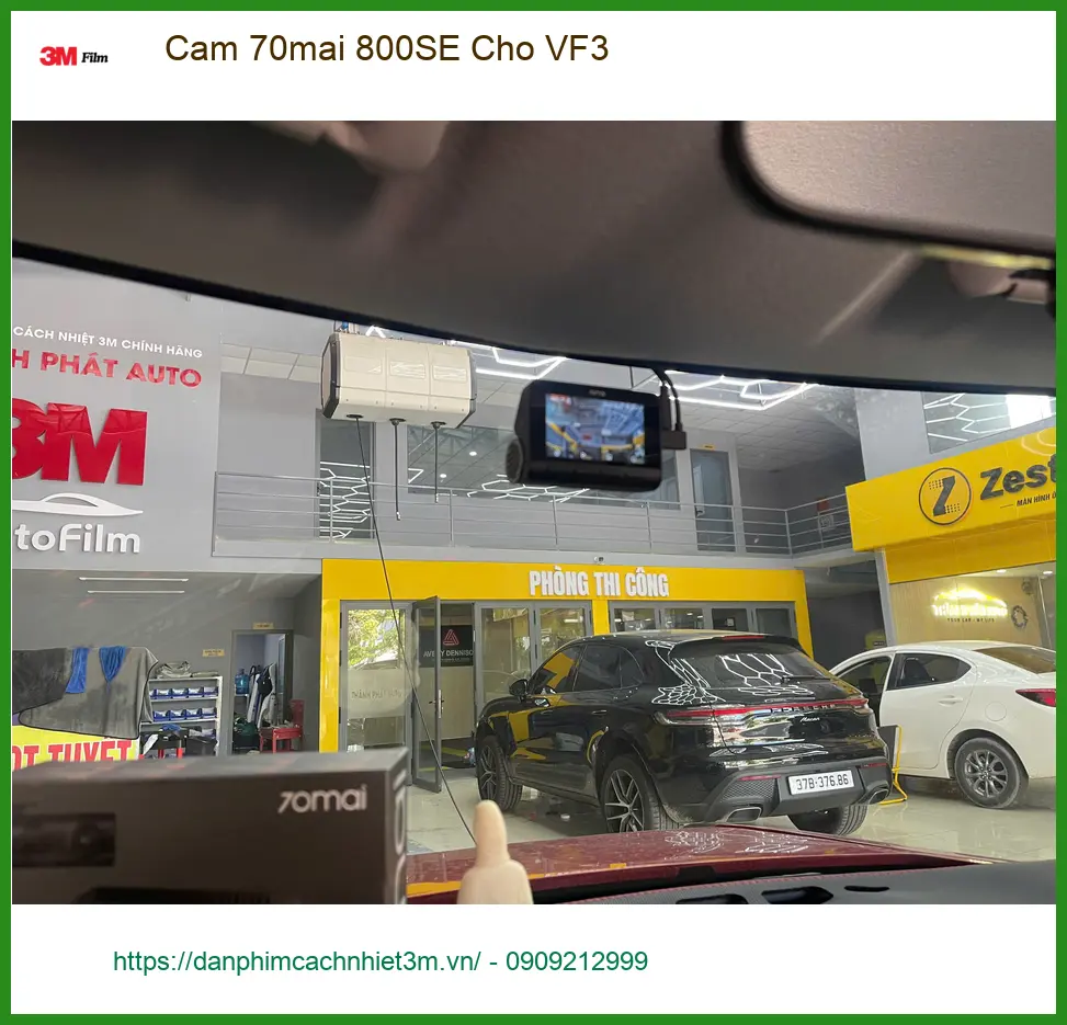 Anh Tấn lắp Cam 70mai 800SE cho VinFast VF3 tại Quận 6 để lái xe an toàn ảnh thực tế 3