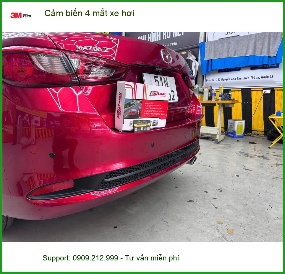 Anh Minh lắp cảm biến 4 mắt xe hơi cho Honda City tại Quận 5. ảnh thực tế 2