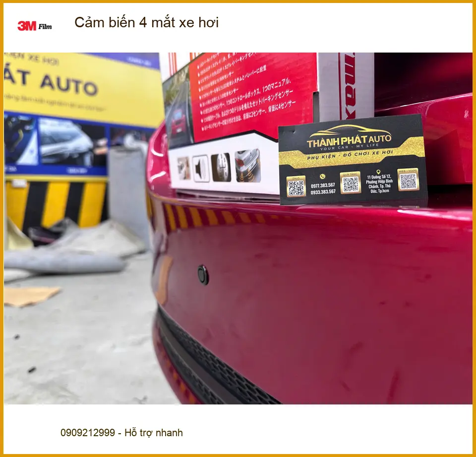 Anh Minh lắp cảm biến 4 mắt xe hơi cho Honda City tại Quận 5. ảnh thực tế 3
