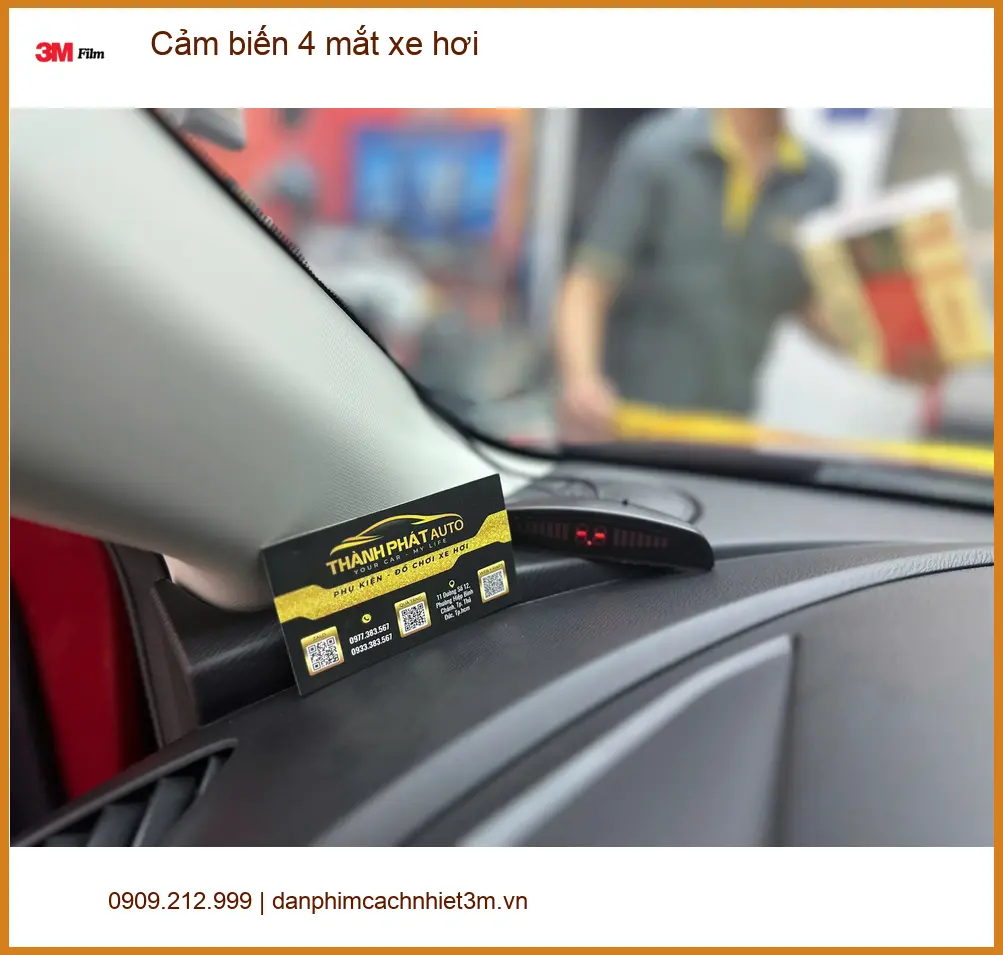 Anh Minh lắp cảm biến 4 mắt xe hơi cho Honda City tại Quận 5. ảnh thực tế 5