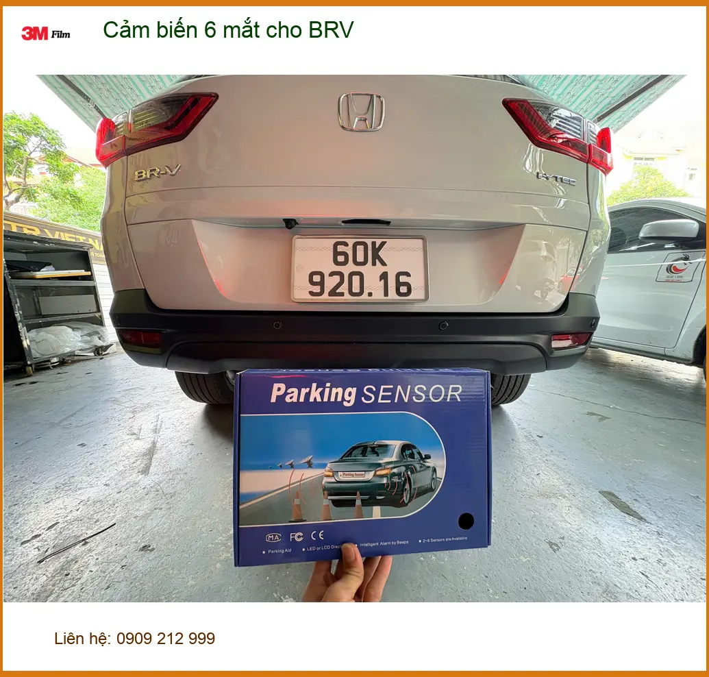 Anh Khôi lắp cảm biến 6 mắt cho BRV tại Quận Bình Tân để đỗ xe an toàn hơn ảnh thực tế 2