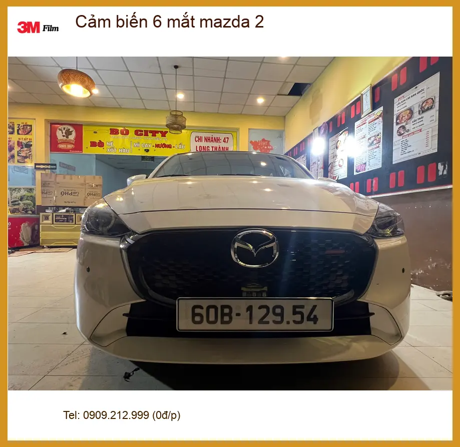 Anh Đức An lắp cảm biến 6 mắt Mazda 2 tại Quận 2 để đỗ xe chuẩn xác ảnh thực tế 2