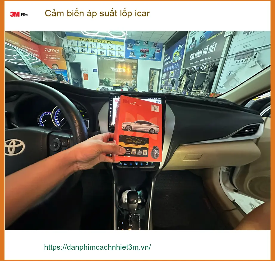 Chị Lan Anh lắp cảm biến áp suất lốp Icar cho Honda CRV tại Nhà Bè