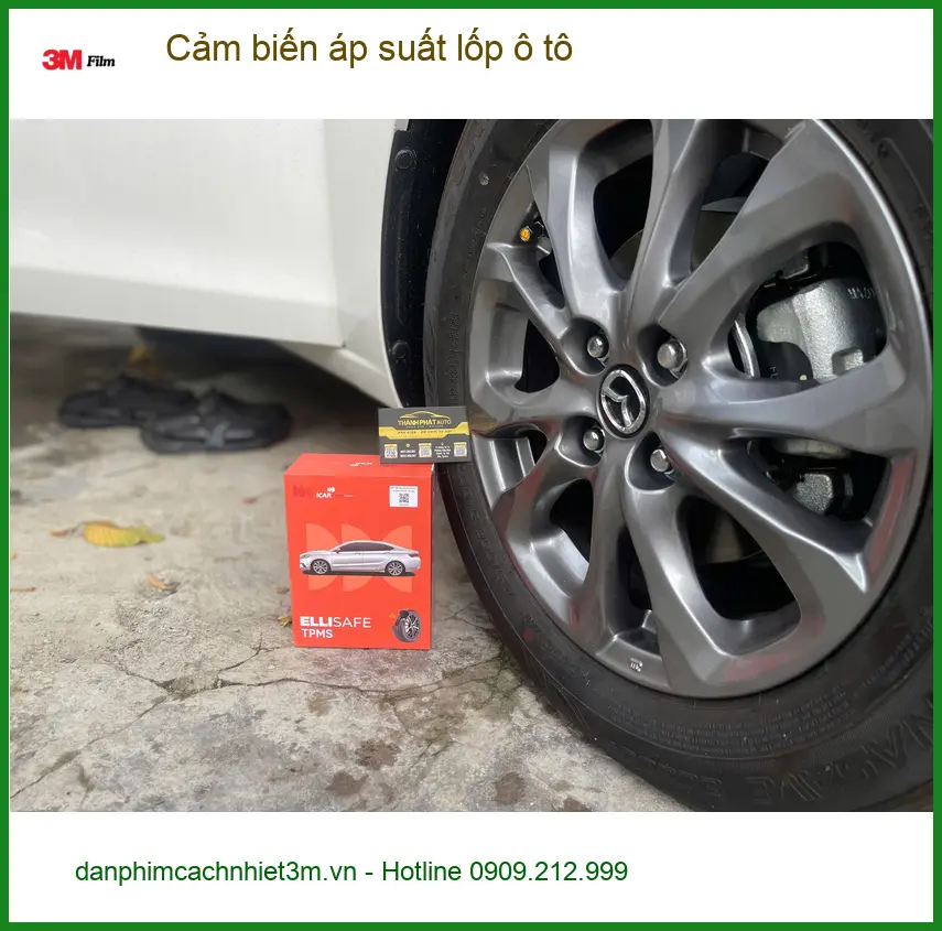 Anh Đại lắp cảm biến áp suất lốp MG5 tại Quận 1 để theo dõi lốp xe