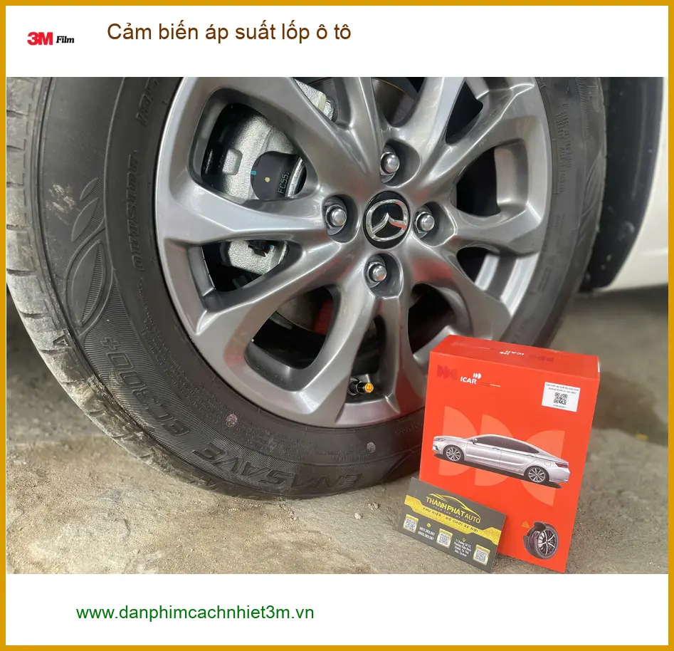 Anh Đại lắp cảm biến áp suất lốp MG5 tại Quận 1 để theo dõi lốp xe ảnh thực tế 2