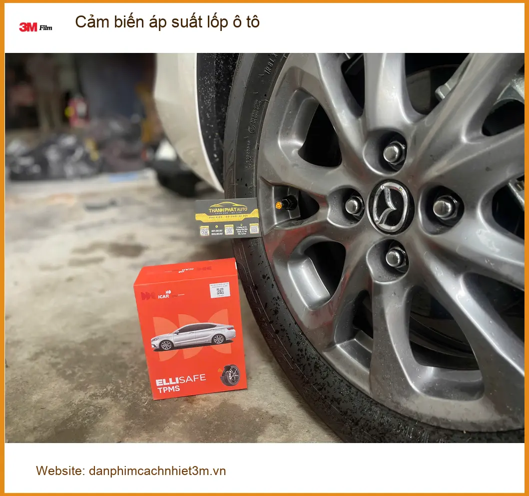 Anh Đại lắp cảm biến áp suất lốp MG5 tại Quận 1 để theo dõi lốp xe ảnh thực tế 4
