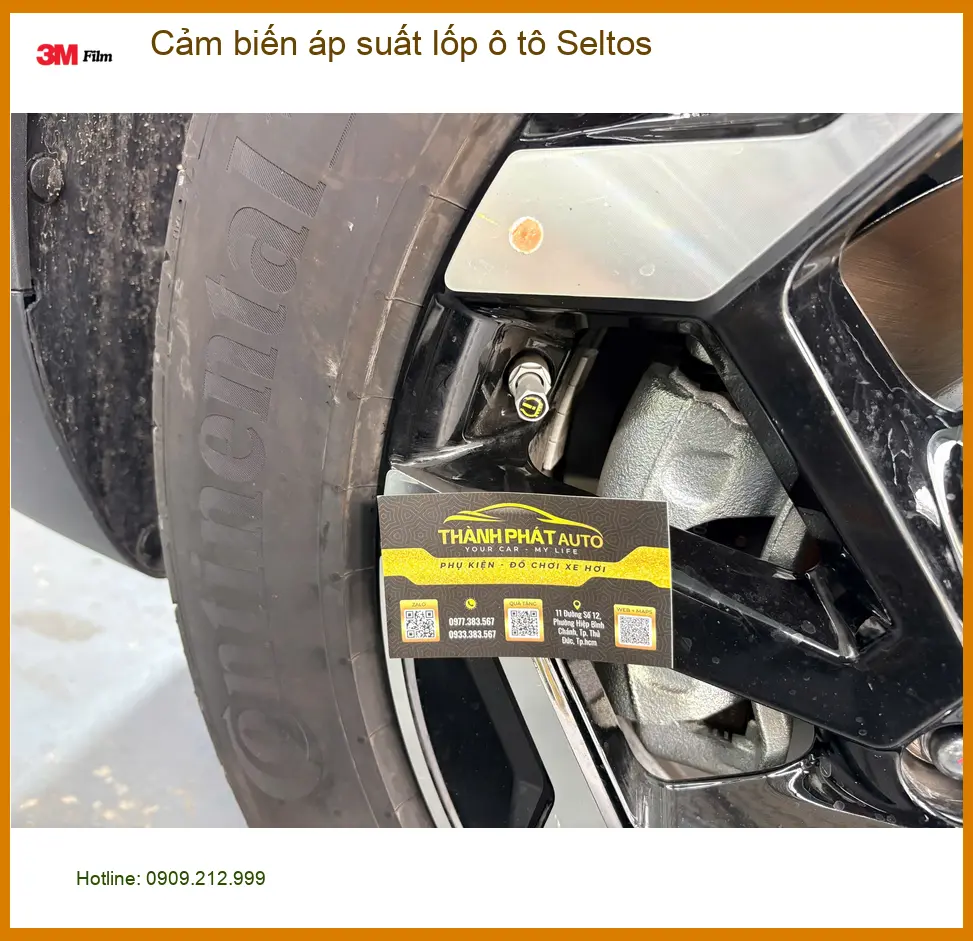 Anh Kiên lắp cảm biến áp suất lốp Seltos chính hãng tại Quận 1 ảnh thực tế 3