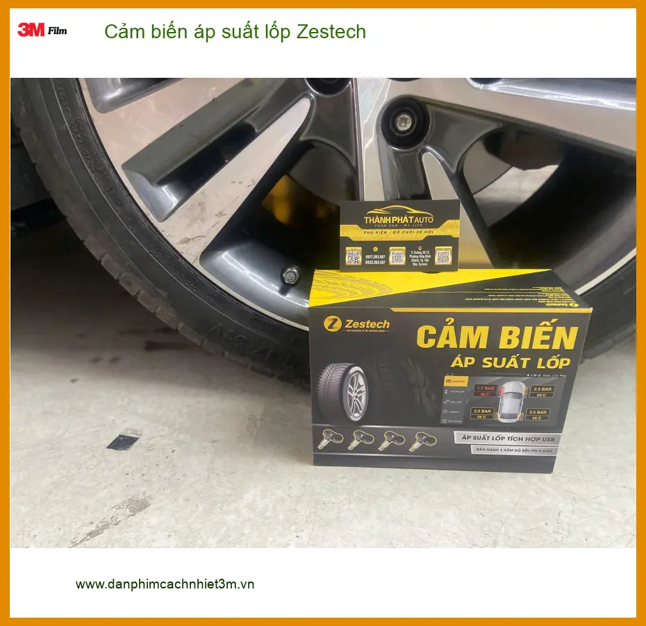 Anh Minh gắn cảm biến áp suất lốp Zestech cho Hyundai Accent tại Cần Giờ ảnh thực tế 3