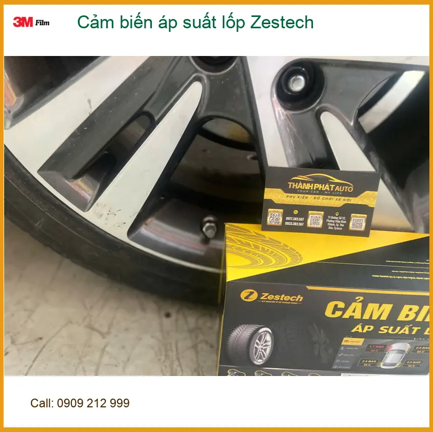 Anh Minh gắn cảm biến áp suất lốp Zestech cho Hyundai Accent tại Cần Giờ ảnh thực tế 5