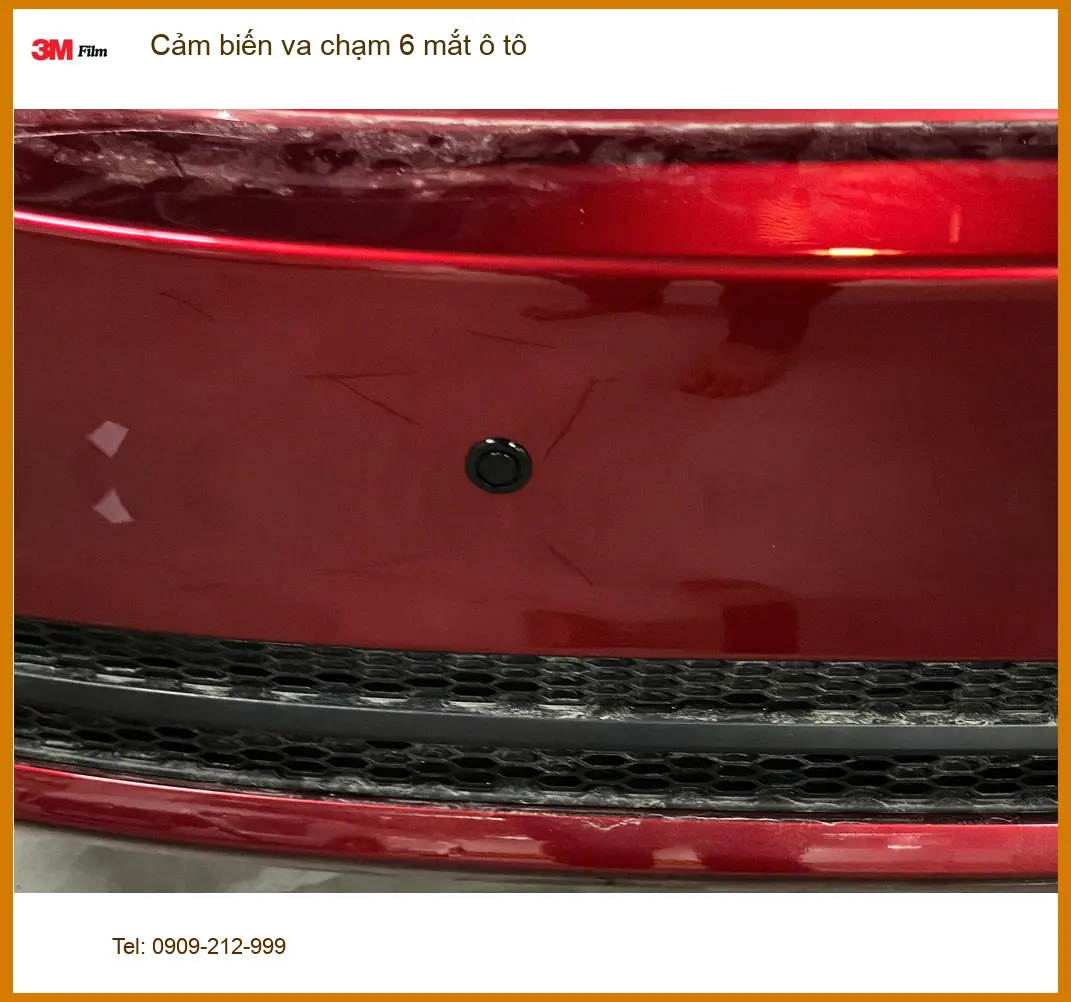 Chị Thư lắp cảm biến va chạm 6 mắt ô tô cho Mazda 3 tại Phú Nhuận ảnh thực tế 3