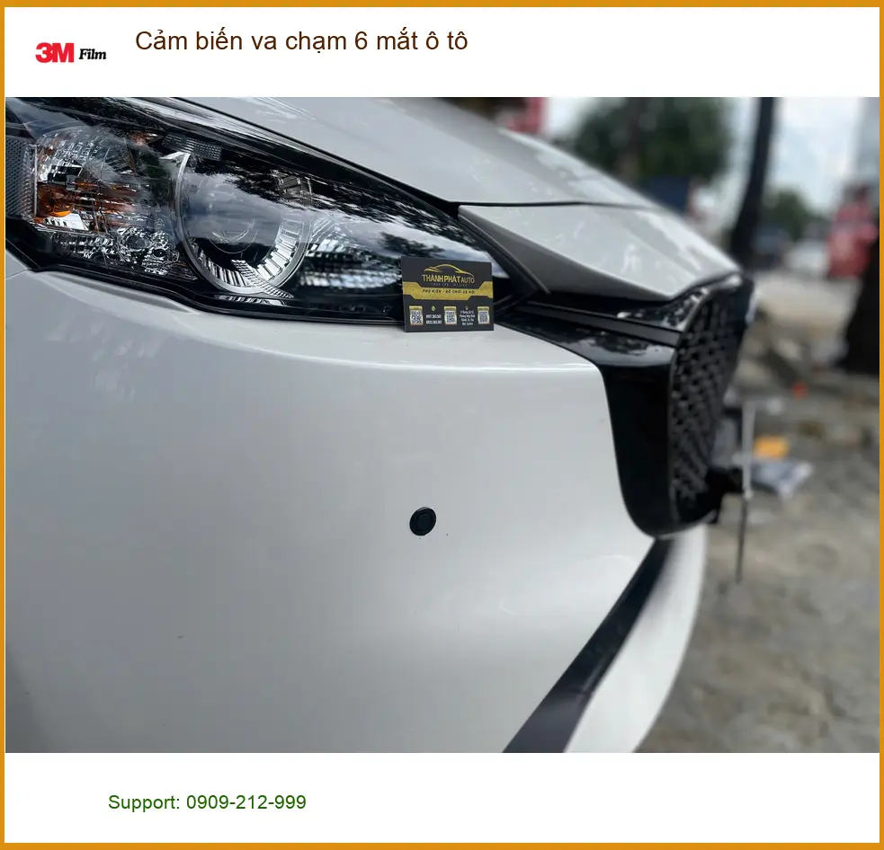 Anh Tùng lắp cảm biến va chạm 6 mắt ô tô cho Kia K3 tại Quận 2 để đậu xe an toàn hơn ảnh thực tế 2