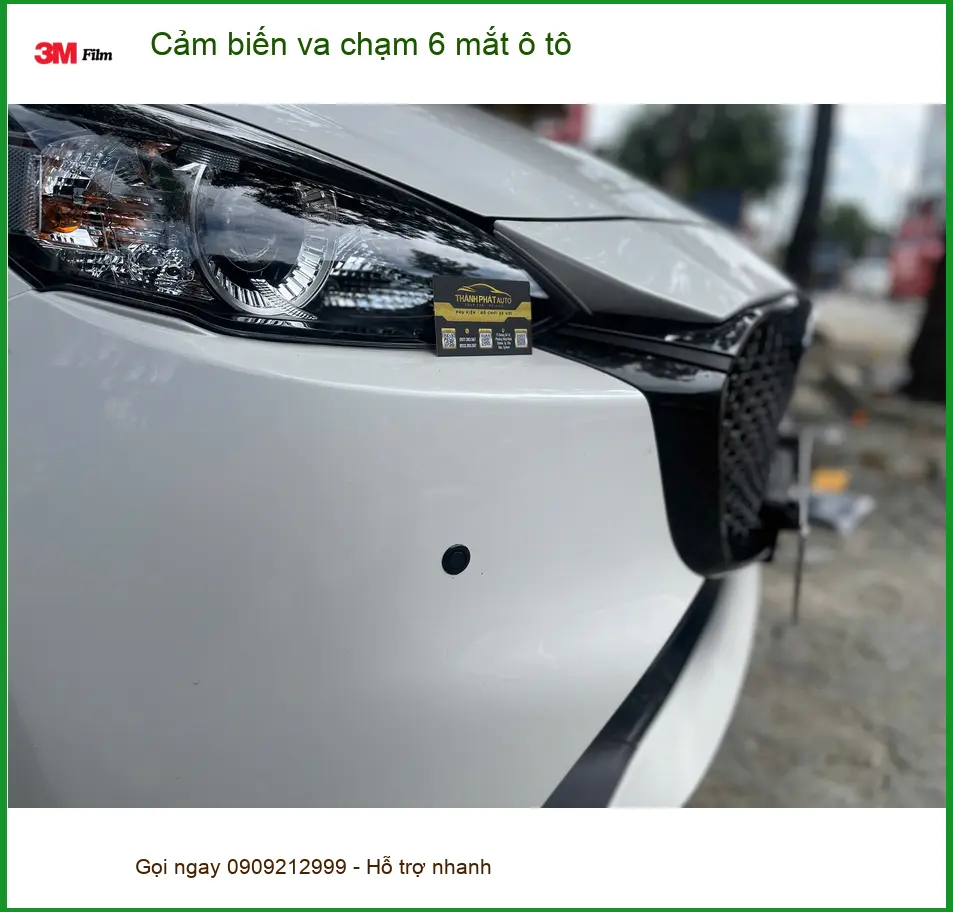 Anh Khang lắp Cảm biến va chạm 6 mắt ô tô cho Toyota Camry tại Quận 8 ảnh thực tế 3