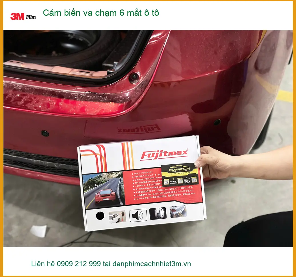 Anh Minh gắn cảm biến va chạm 6 mắt ô tô cho Hyundai Accent ở Bình Chánh ảnh thực tế 2