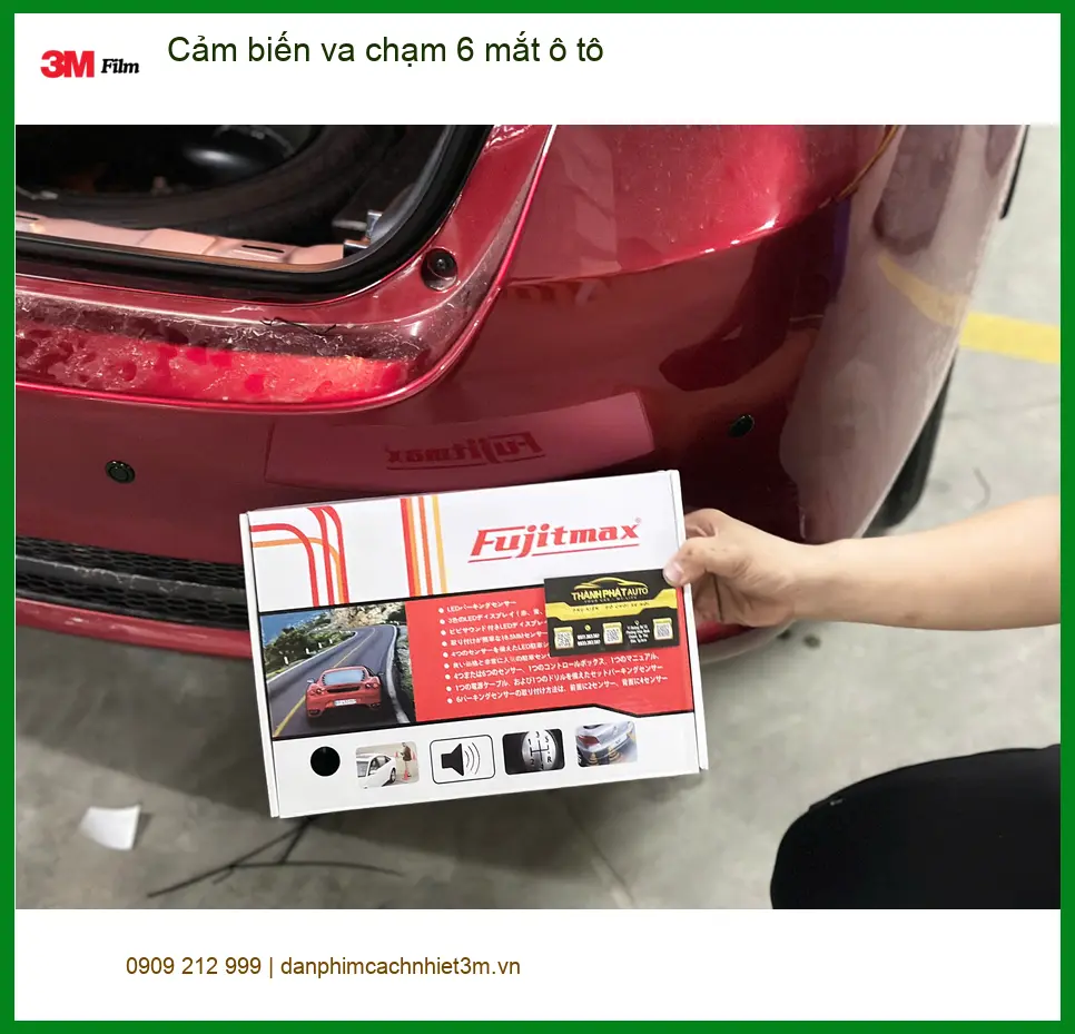 Anh Minh gắn cảm biến va chạm 6 mắt ô tô cho Hyundai Accent ở Bình Chánh ảnh thực tế 4