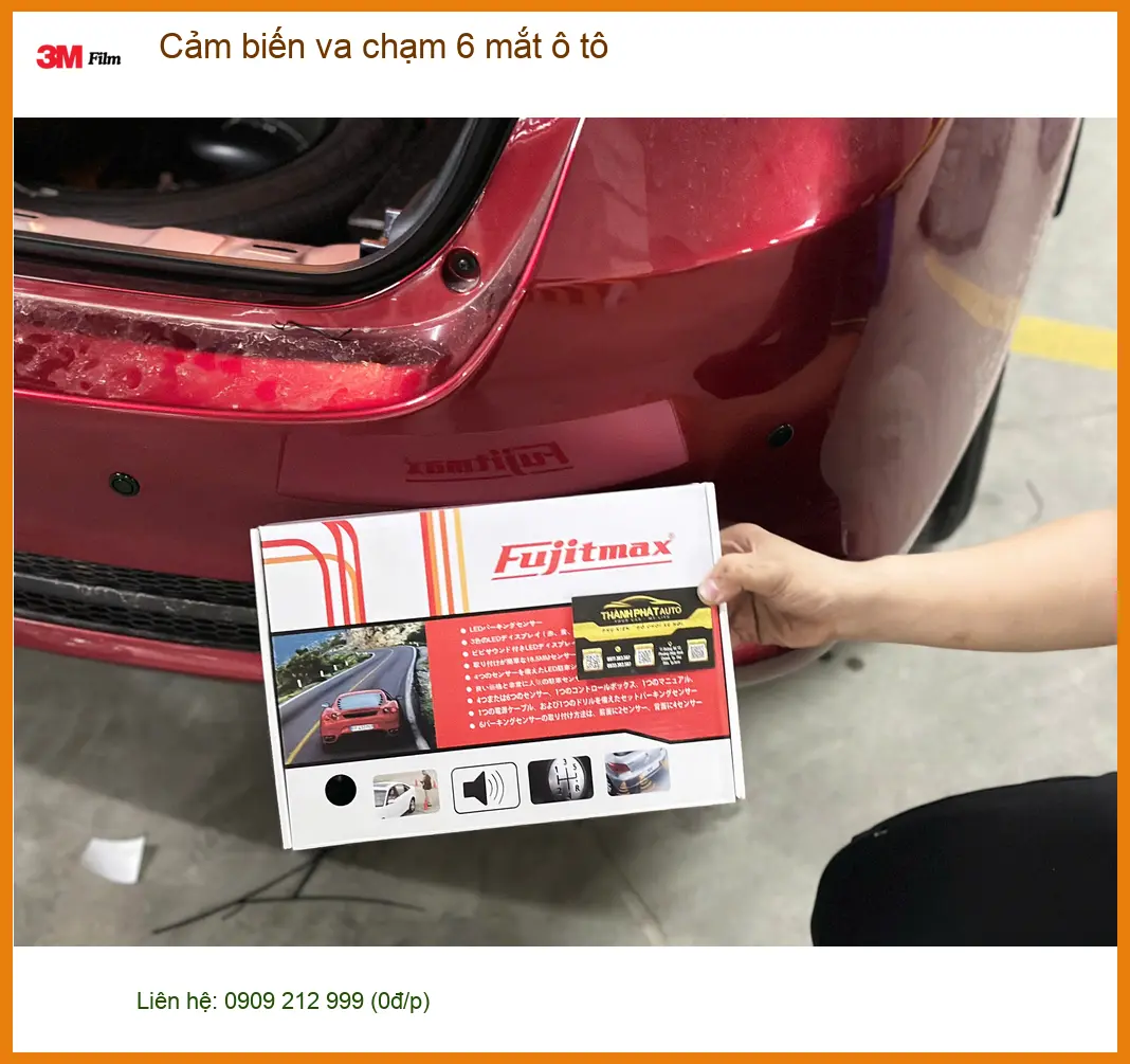 Anh Thanh lắp cảm biến va chạm 6 mắt ô tô cho Hyundai Kona ở Củ Chi tránh cấn xe ảnh thực tế 2