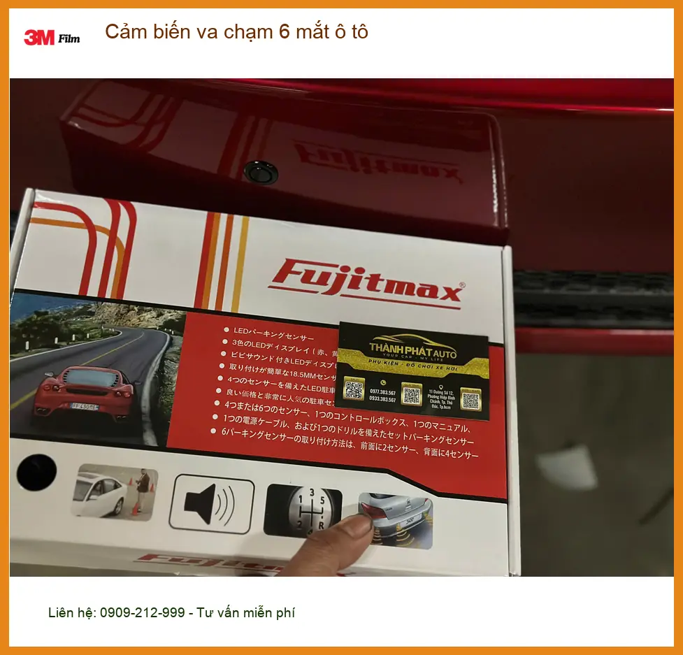 Anh Thanh lắp cảm biến va chạm 6 mắt ô tô cho Hyundai Kona ở Củ Chi tránh cấn xe ảnh thực tế 3