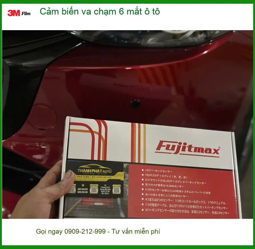 Chú Sơn lắp cảm biến va chạm 6 mắt ô tô Honda CRV tại Quận 12 để lái xe an toàn hơn ảnh thực tế 2