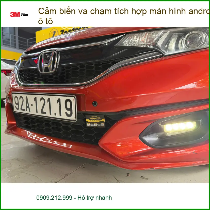 Anh Tùng lắp Cảm biến va chạm tích hợp màn hình Android ô tô tại Quận 2 ảnh thực tế 2