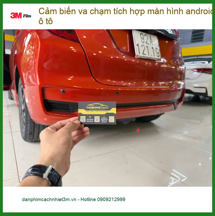 Anh Thanh gắn cảm biến va chạm tích hợp màn hình Android ô tô Quận 7 ảnh thực tế 2