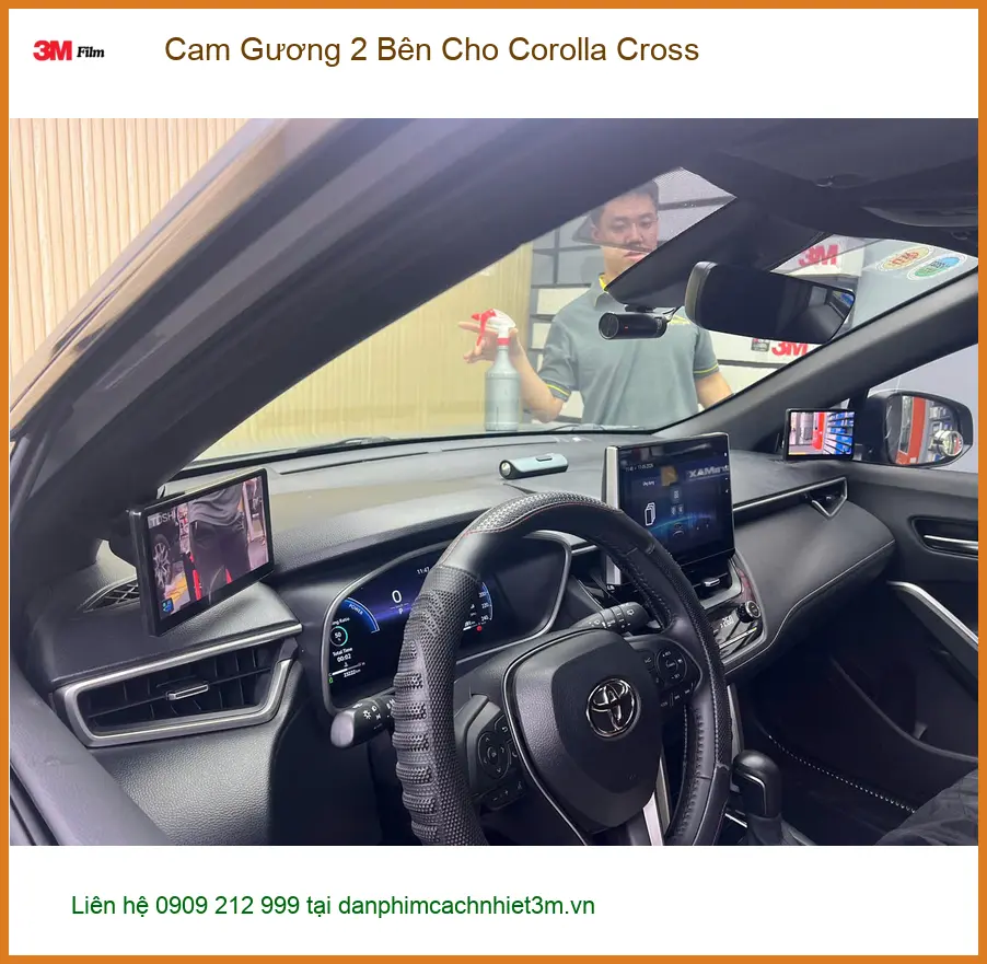 Anh Bảo gắn Cam Gương 2 Bên cho Toyota Corolla Cross ở Quận Gò Vấp ảnh thực tế 2