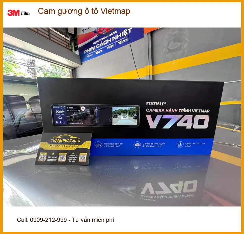 Anh Hoàng lắp cam gương ô tô Vietmap cho Kia Sonet tại Quận 7 để lái xe an toàn hơn ảnh thực tế 4
