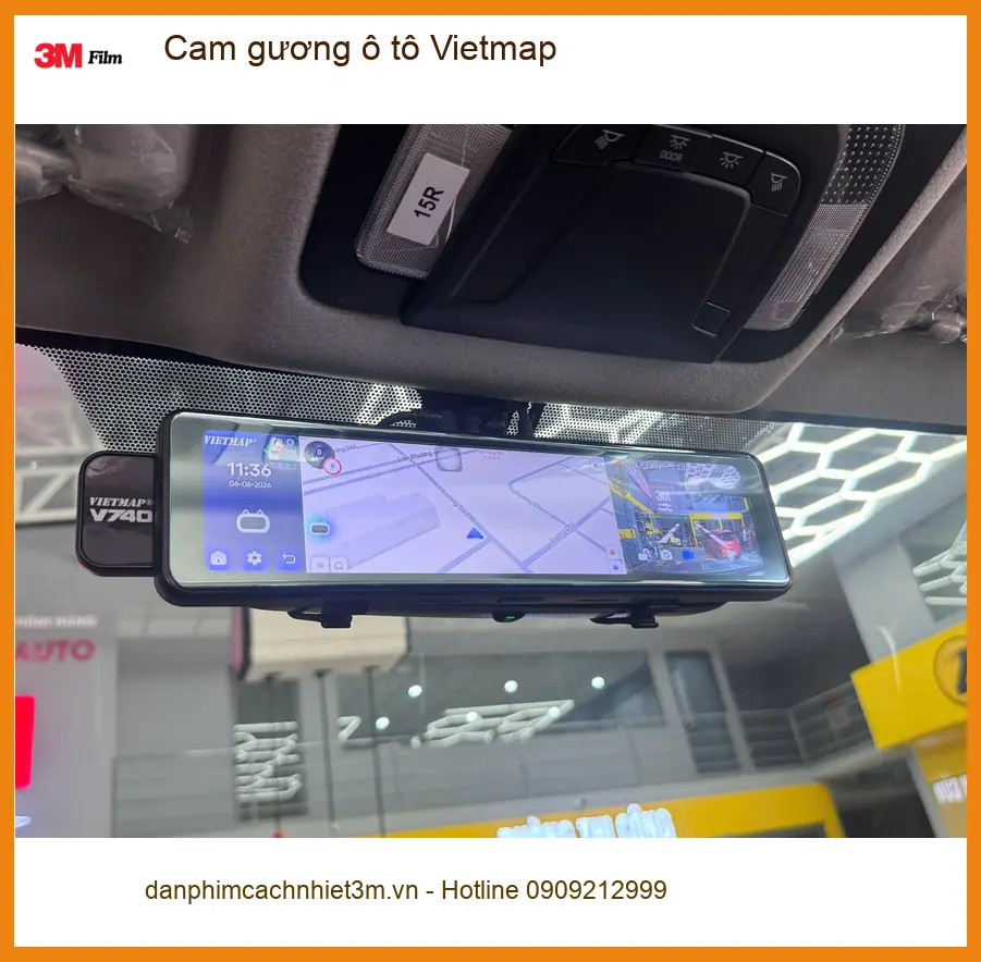Anh Dũng lắp cam gương ô tô Vietmap cho Kia K3 tại Quận 3 vì hay đi đường đông người ảnh thực tế 4
