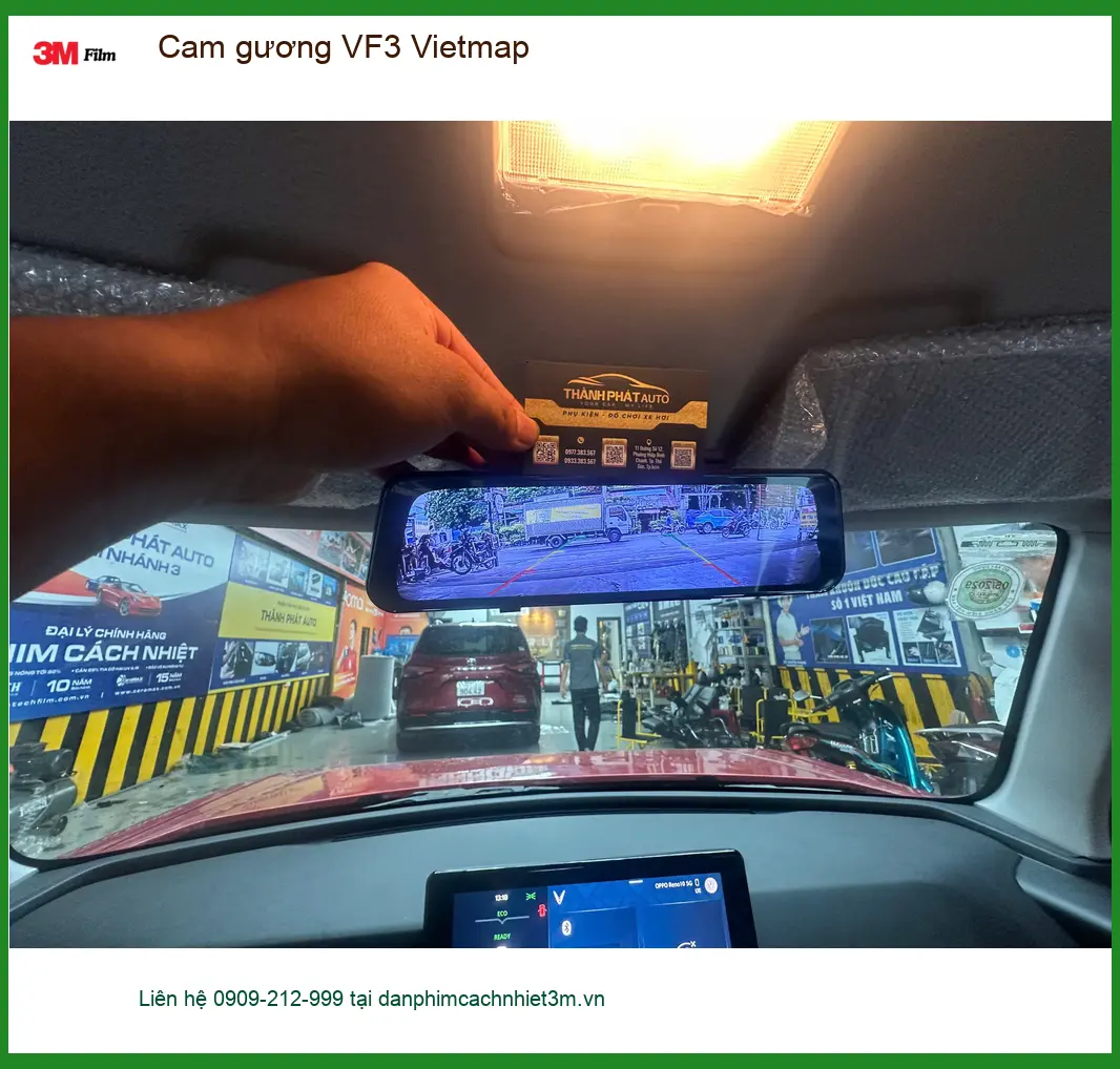 Anh Minh lắp camera gương Vietmap VF3 tại Hóc Môn ghi lại hành trình an toàn ảnh thực tế 4