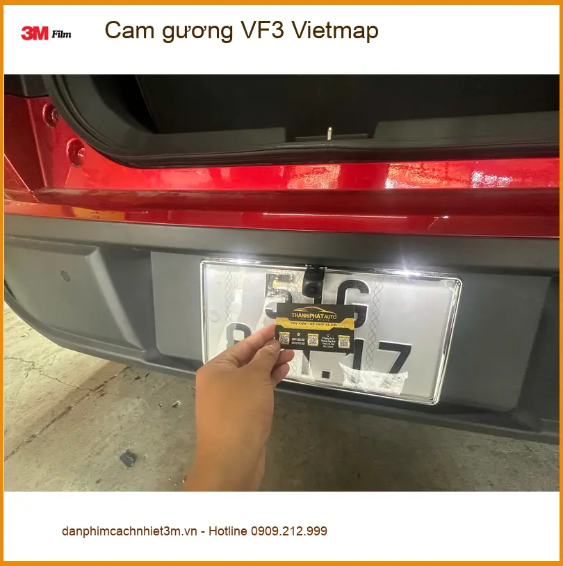 Chị Thùy lắp Cam gương Vietmap cho VinFast VF3 tại Quận Phú Nhuận để quan sát tốt hơn ảnh thực tế 5