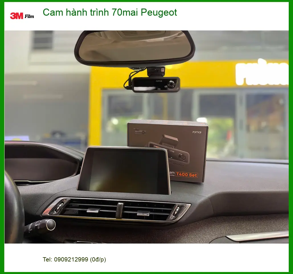 Bác Vĩnh Peugeot 5008 lắp camera hành trình 70mai tại Quận 4 sau sự cố va chạm ảnh thực tế 3