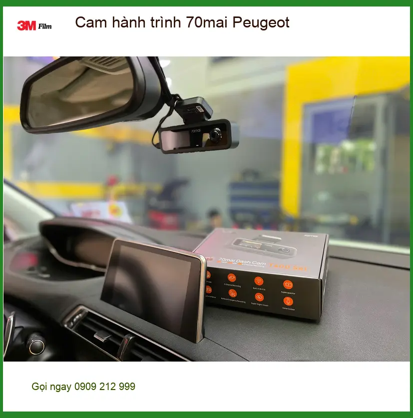 Anh Phát lắp cam hành trình 70mai cho Peugeot 2008 tại Quận 1 ảnh thực tế 2
