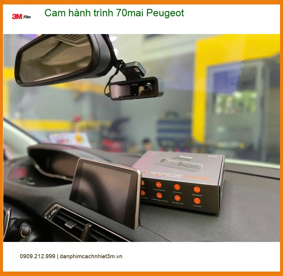 Anh Khải lắp cam hành trình 70mai cho Peugeot tại Quận Tân Bình an toàn